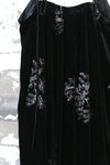 MUTEDANCE velvet embroidered suspender skirt MD24SS31